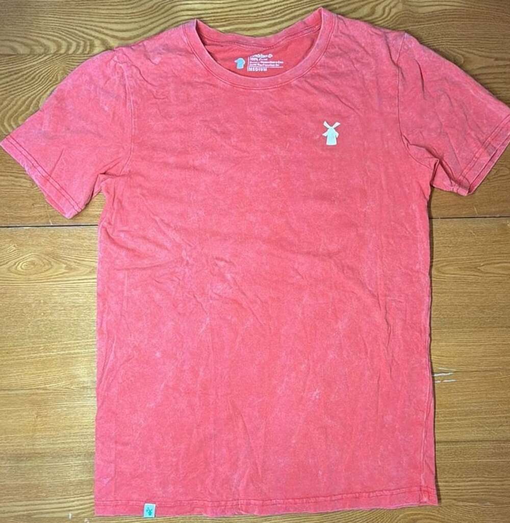 Dutch Bros Coffee Stay Stellar Stone Wash Red T-Shirt Mens Size Medium